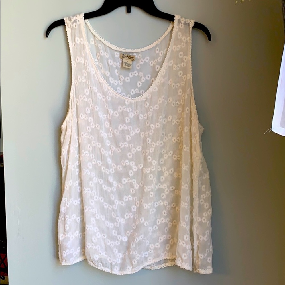 Lucky Brand sheer tank top